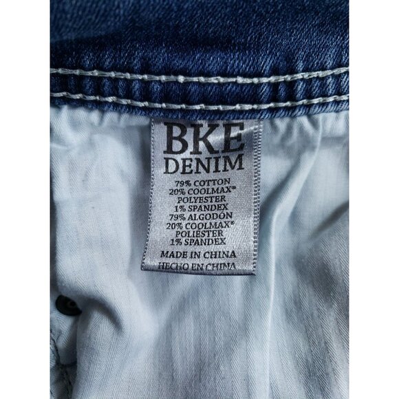 BKE Alec Straight Leg Jeans Mens Size 29R Medium Wash Denim Stretch - Picture 9 of 11